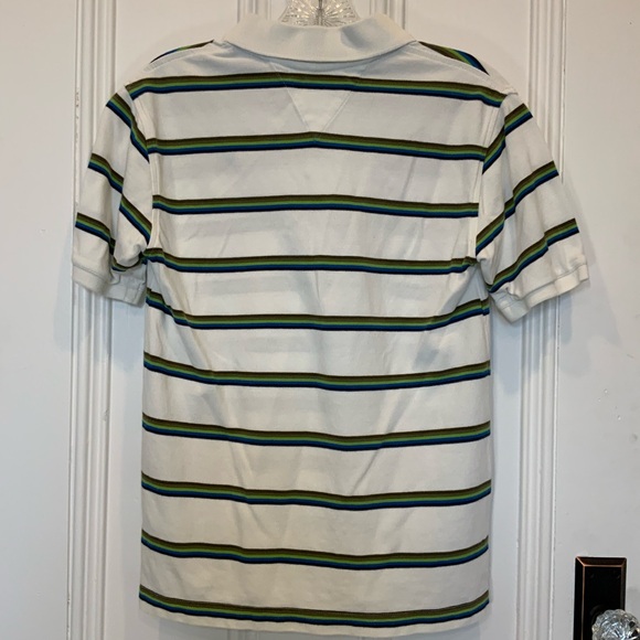 Tommy Hilfiger Classic Green and White Polo - Picture 2 of 6